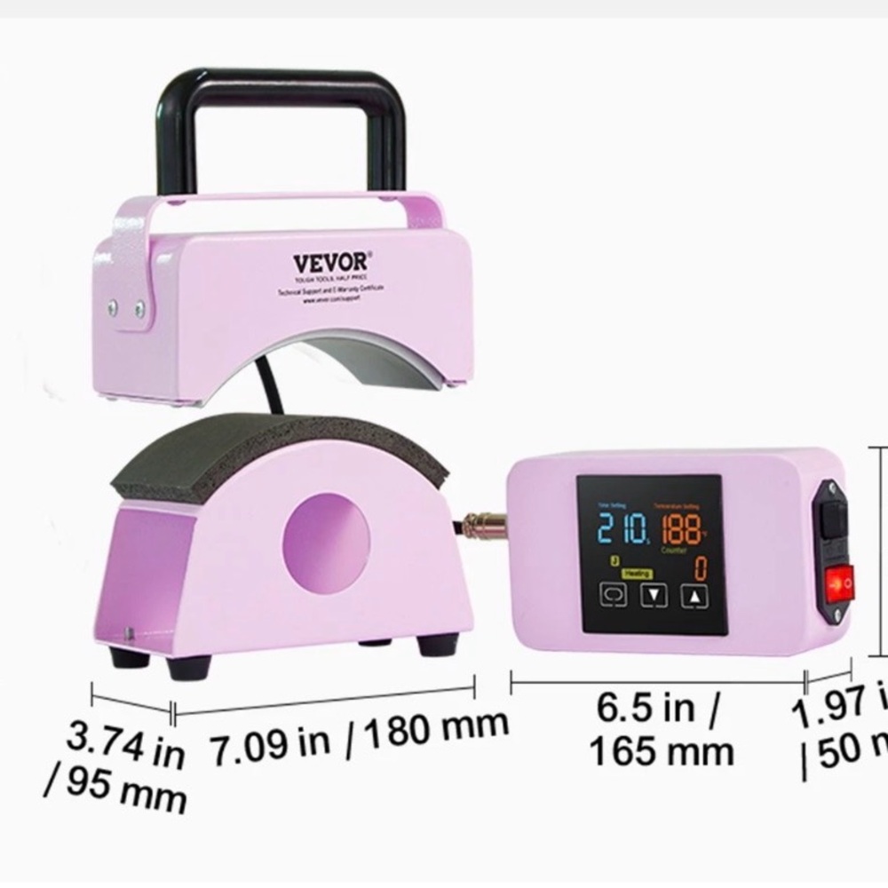Pink Heat Press Machine